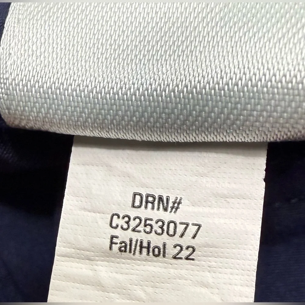 Eddie Bauer Men’s Tech Pants 34x32 Navy Blue w/ Zipper Pocket Travel